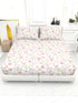 The White moss Cider Luxury Queen Size Bedsheet set with 2 Pillow Covers